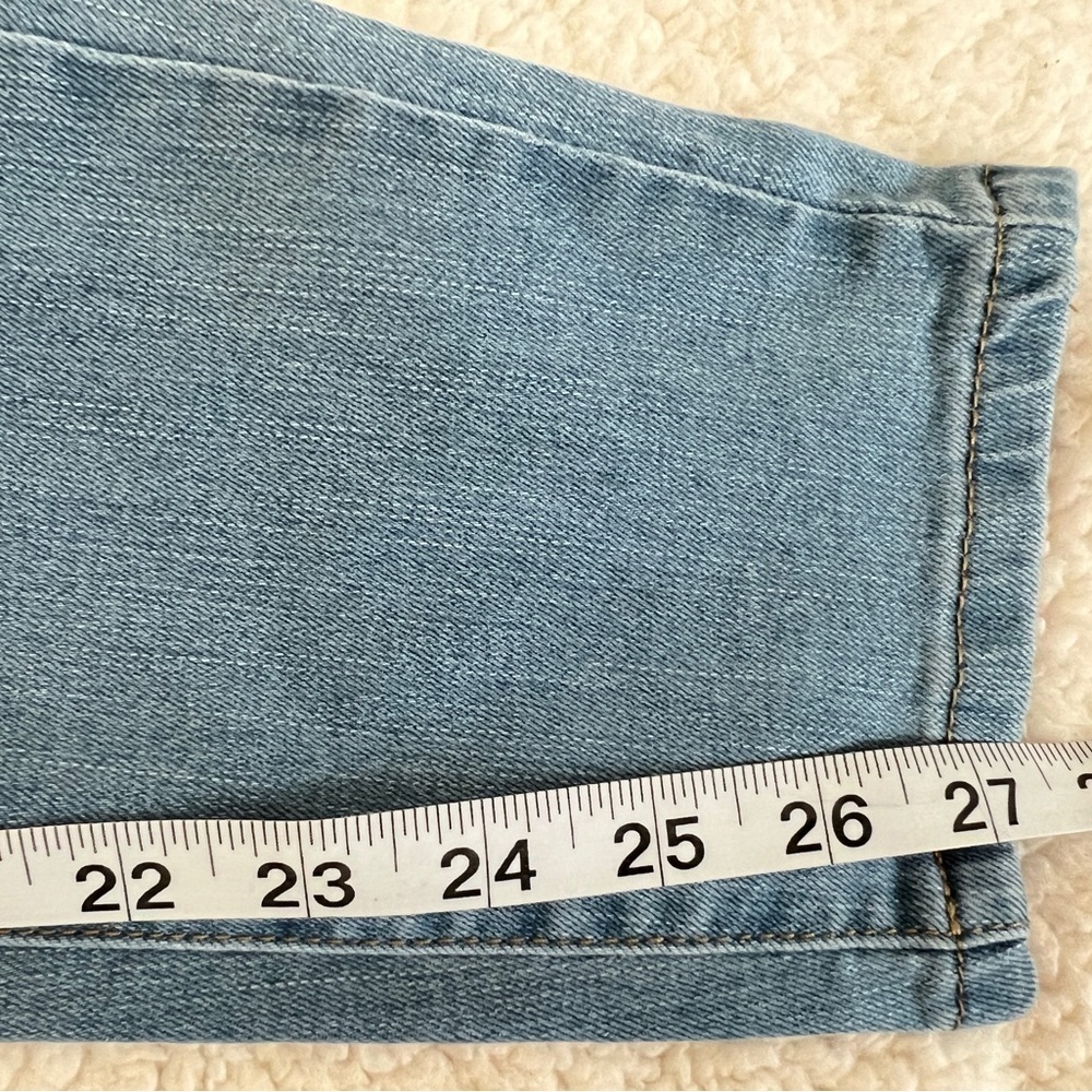 Blue Savvy Curvy Distressed Jeans with Rips - Picture 6 of 11